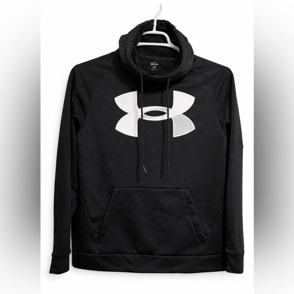 Under Armour Black Fleece Hoodie Pullover Size M